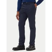 Calvin Klein Chino hlače LV04LD613G Mornarsko modra Slim Fit