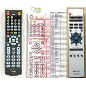 General SHARP RRMCG0031SJSA - compatible General-branded remote control