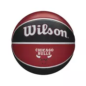 WILSON lopta za košarku NBA TEAM TRIBUTE CHICAGO BULLS, crvena