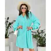 Resti Womens oversize dress with ruffle at sleeves