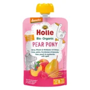 Holle Pire od kruške, breskve i maline s pirom Pear pony - Organski 100g