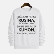 MAFIMI Muški duks Juce sam pio sa Rusima, Beli