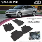 Sahler Gumene patosnice 4.5D za Volkswagen Passat B8, Crne