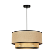 Lestenec na vrvici BOHO 1xE27/15W/230V bež/ratan