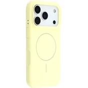 GS Silikonski ovitek za iPhone 17 Pro - združljiv z MagSafe, odporen na udarce, rumen