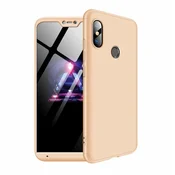 360 360 3v1 ovitek spredaj + zadaj za Xiaomi Mi A2 Lite zlate barve