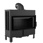 Kratki vgradni kamin LUCY/16/BLACK