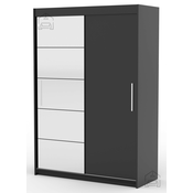 Ormar s kliznim vratima Esti - 150 cm - crna