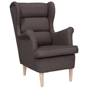 Vidaxl Fotelj temno rjav 74x84x100 cm blago