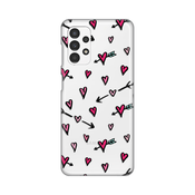 TELEMPIRE Silikonska maska za telefon Print Skin za Samsung A135F Galaxy A13 4G Heart Pattern providna