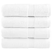 Vidaxl vidaXL Premium brisače SOLUND, 4 kosi, bele, 50 x 100 cm, 600 g/cm2