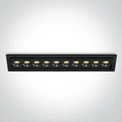 UGRADBENA LED SVJETILJKA/24W/3000K/1680lm/CRI90/IP20/CRNA