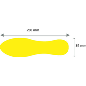 Tarifold simboli za podno obeležavanje stopalo 1/10 žuta ( 02T1978G )
