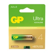 GP Ultra alkalna baterija, LR6 AA, 4 kosi (B02214)