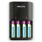 Philips - Punjac za baterije Philips SCB1490NB + baterije