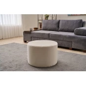 Atelier del Sofa Tabure Likya, 58x42x58cm, Krem