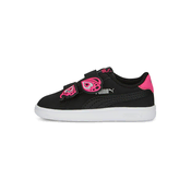 PUMA Smash v2 Butterfly AC Sneakers Babies, Shoes, Black/Glowing Pink/Silver, 26