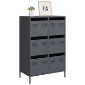Vidaxl vidaXL Omarica, antracitna, 68x39x101,5 cm, jeklo