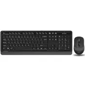 A4Tech A4-FG1010 Fstyler Bezicna tastatura YU-LAYOUT + bezicni mis USB, Grey
