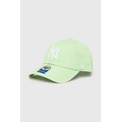 Otroška bombažna bejzbolska kapa 47 brand MLB New York Yankees CLEAN UP zelena barva, BNLRGW17GWS