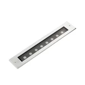 FARO 71730 | Falls Faro ugradbena svjetiljka 290x53mm 1x LED 672lm 3000K IP67 IK09 inox, prozirna