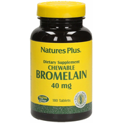 Natures Plus Chewable Bromelain 40 mg - 180 žvak. tabl.