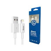 Xwave USB za iPhone 2m 3A white PVC ,lightning, beli