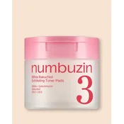 Numbuzin Pads za obraz z bifidobakterijami in bakuchiolom No.3 Bifida Bakuchiol Exfoliating Toner Pads - 190 ml / 70 kos