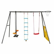 ED Deciji Set 4u1 klackalica koš merdevine i ljuljaška 360x160x176 cm