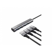 Trust Halyx adapter, USB-3.2, 4x USB, siva