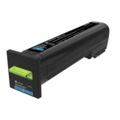 Lexmark 82K2XC0 22000pages Cyan laser toner & cartridge