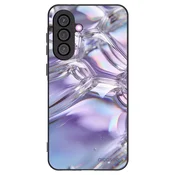 Silikonski črni ovitek za Samsung Galaxy A36 5G - Iridescent bubbles