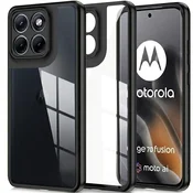 GS Ovitek za Motorola Edge 70 Fusion, Fusion Hybrid, prozoren s črnim okvirjem
