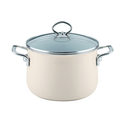 KOZICA RIESS 20 CM 4 L AVORIO VISOKA S STEKLENIM POKROVOM