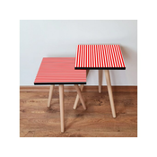 Hanah Home Sklapajuci Stocic 2 Komada 2SHP339 - Crveno