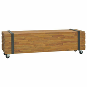 vidaXL vidaXL TV stojalo 110x30x32,5 cm trdna tikovina, (20770424)
