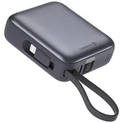 Prenosna baterija SWISSTEN 10.000mAh USB-C/Lightning kab, antracit
