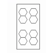 Spectra 175-265v 6500k v5 led svetla hexagon 498w ( 119-0005 )
