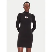 Calvin Klein Jeans Vsakodnevna obleka LV047D308G Črna Slim Fit