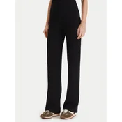Vero Moda Pletene hlače Gold Art 10332174 Črna Loose Fit