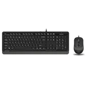 A4 TECH F1010 FSTYLER USB YU siva tastatura + USB sivi miš