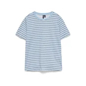 VERO MODA Majica VMPAULINA mornarska/golobje modra/bela
