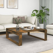 Stolic za kavu dimljeni hrast 100x100x35 cm konstruirano drvo