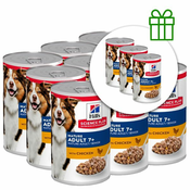 Hills Science Plan Mature Adult 7+ Chicken 370 g, 9+3 BREZPLAČNO