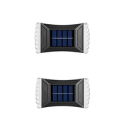 Dekorativne fasadne lampe solarne set 2kom 2 KOMADA BELA BOJA