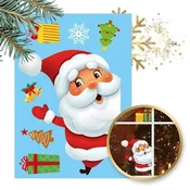 shumee ECARLA pisane božične nalepke za okna 1 list 20x30cm NKD16