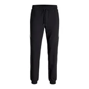 JACK & JONES Hlače JPSTGORDON pegasto siva/črna