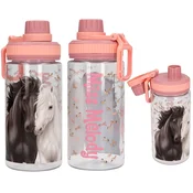 Steklenica za pitje Miss Melody BLOSSOM PONY - rožnata in breskvasta, 500 ml