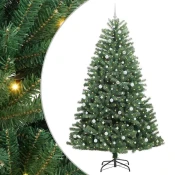 Umetno Zložljivo Božično Drevo Zelena 240 cm PVC in kovina