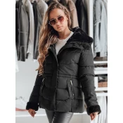 Kurtka damska pikowana WINTERGIRL czarna Dstreet